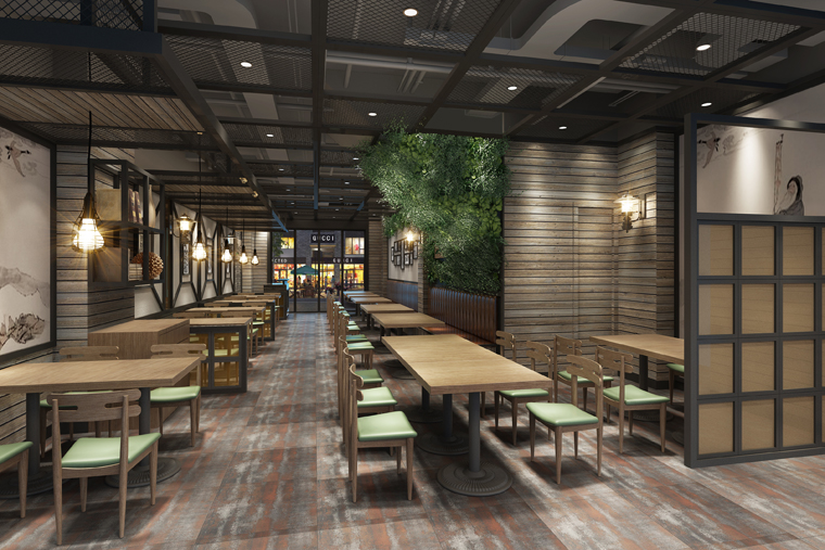 半坡羊燒烤餐廳餐飲空間設(shè)計-3