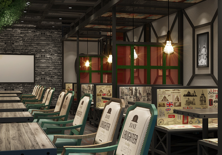 半坡羊燒烤餐廳餐飲空間設(shè)計-6